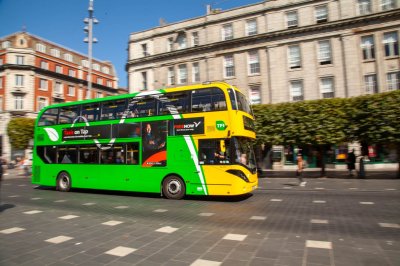 Dublin Bus Route 41 on O'Connell Street, Ireland